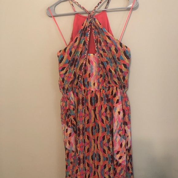 Jessica Simpson multicolored halter dress - Picture 3 of 5
